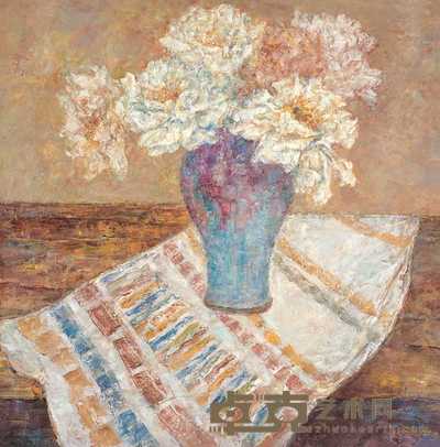 雷双 瓶花 79×79cm